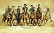 Renato Casaro  The magnificent Seven Kunstdruk 100x61cm | Yourdecoration.nl