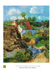 Vincent Van Gogh  Houses at Auvers Kunstdruk 60x80cm | Yourdecoration.nl