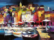 Willem Haenraets  Seaport Town II Kunstdruk 80x60cm | Yourdecoration.nl