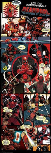 Pyramid Deadpool Panels Poster 53x158cm | Yourdecoration.nl