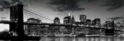 Pyramid Brooklyn Bridge at Dusk Poster 91,5x30,5cm | Yourdecoration.nl