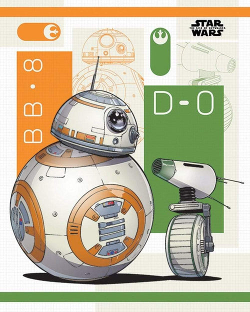 Pyramid Star Wars The Rise of Skywalker BB 8 and D 0 Poster 40x50cm | Yourdecoration.nl