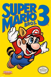 Pyramid Super Mario Bros 3 NES Cover Poster 61x91,5cm | Yourdecoration.nl