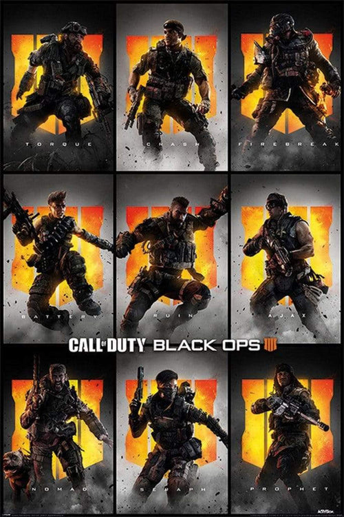 Pyramid Call of Duty Black Ops 4 Characters Poster 61x91,5cm | Yourdecoration.nl