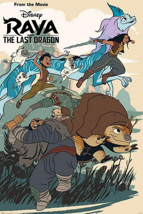 Pyramid Raya and the Last Dragon Jumping Into Action Poster 61x91,5cm | Yourdecoration.nl