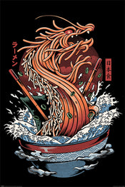 Pyramid PP34788 Ilustrata Dragon Ramen Poster 61X91 5cm | Yourdecoration.nl