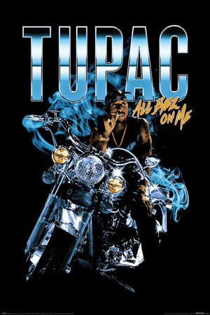 Pyramid Pp35000 Tupac Shakur All Eyez Motorcycle Poster 61X91-5cm | Yourdecoration.nl