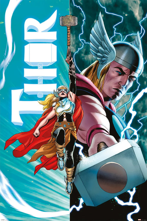 Pyramid Pp35120 Thor Vs Female Thor Poster 61x91,5cm | Yourdecoration.nl