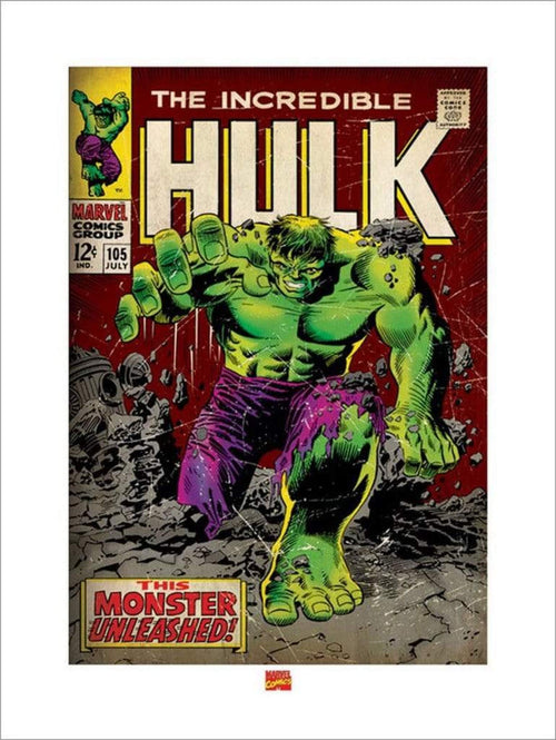 Pyramid Incredible Hulk Monster Unleashed Kunstdruk 60x80cm | Yourdecoration.nl