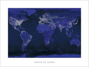 Pyramid Earth by Night Kunstdruk 60x80cm | Yourdecoration.nl