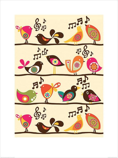 Pyramid Valentina Ramos Singing Birds Kunstdruk 60x80cm | Yourdecoration.nl