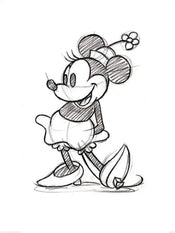 Pyramid Minnie Mouse Sketched Single Kunstdruk 60x80cm | Yourdecoration.nl