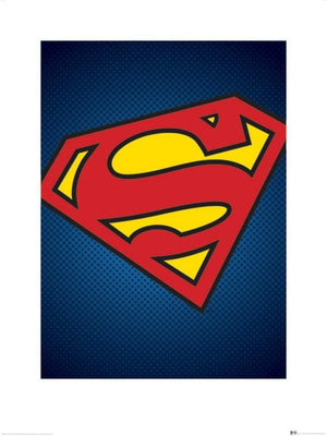 Pyramid DC Comics Superman Symbol Kunstdruk 60x80cm | Yourdecoration.nl