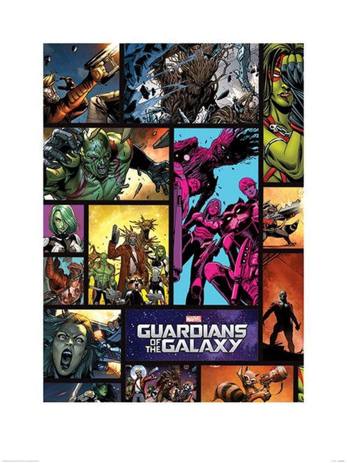 Pyramid Guardians of The Galaxy Comics Kunstdruk 60x80cm | Yourdecoration.nl