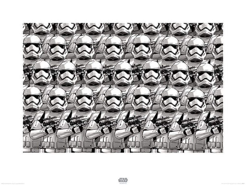 Pyramid Star Wars Episode VII Stormtrooper Pencil Art Kunstdruk 60x80cm | Yourdecoration.nl