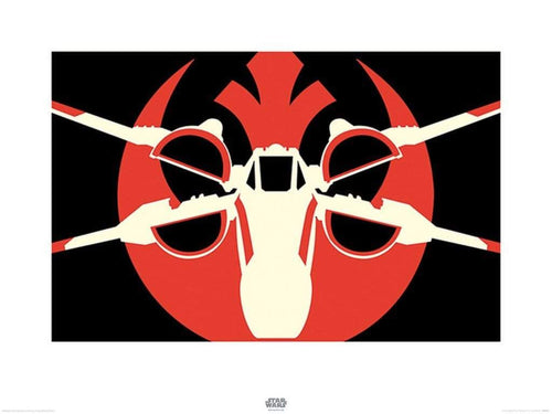 Pyramid Star Wars Episode VII XWing Pop Art Kunstdruk 60x80cm | Yourdecoration.nl