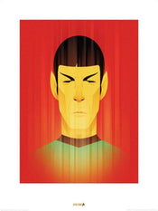 Pyramid Star Trek Beaming Spock 50th Anniversary Kunstdruk 60x80cm | Yourdecoration.nl