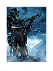 Pyramid Star Wars Rogue One Death Trooper Rain Kunstdruk 60x80cm | Yourdecoration.nl