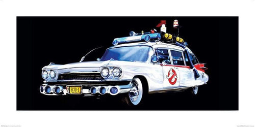 Pyramid Ghostbusters Car Kunstdruk 50x100cm | Yourdecoration.nl