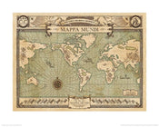 Pyramid Fantastic Beasts Mappa Mundi Kunstdruk 40x50cm | Yourdecoration.nl