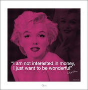 Pyramid Marilyn Monroe iQuote Kunstdruk 40x40cm | Yourdecoration.nl