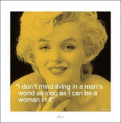 Pyramid Marilyn Monroe iQuote Mans World Kunstdruk 40x40cm | Yourdecoration.nl