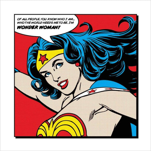 Pyramid Wonder Woman of all People Kunstdruk 40x40cm | Yourdecoration.nl