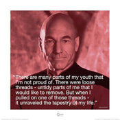 Pyramid Star Trek JeanLuc Picard iQuote Kunstdruk 40x40cm | Yourdecoration.nl