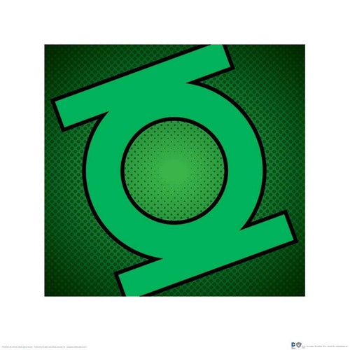 Pyramid DC Comics Green Lantern Symbol Kunstdruk 40x40cm | Yourdecoration.nl