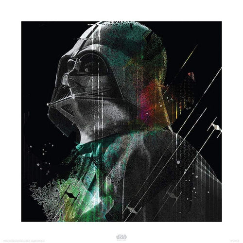 Pyramid Star Wars Rogue One Darth Vader Lines Kunstdruk 40x40cm | Yourdecoration.nl