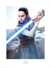 Pyramid Star Wars The Last Jedi Rey Engage Kunstdruk 60x80cm | Yourdecoration.nl