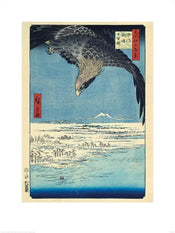 Pyramid Hiroshige Fukagawa Susaki and Jumantsubo Kunstdruk 60x80cm | Yourdecoration.nl