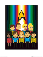 Pyramid Star Trek Trexels Original Crew Kunstdruk 60x80cm | Yourdecoration.nl