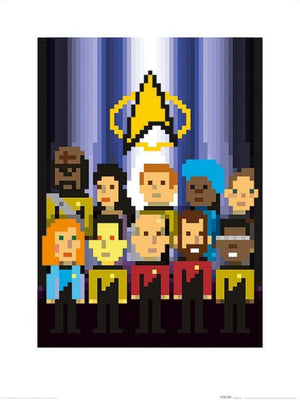 Pyramid Star Trek The Next Generation Trexels TNG Crew Kunstdruk 60x80cm | Yourdecoration.nl