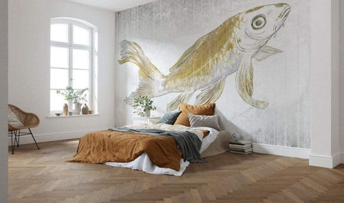 Komar Golden Koi Vlies Fotobehang 400x280cm 8 banen Sfeer | Yourdecoration.nl