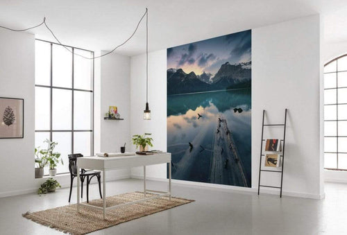 Komar Burning Emerald Vlies Fotobehang 200x280cm 4 banen Sfeer | Yourdecoration.nl