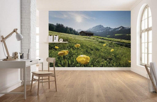 Komar AlpenglÃ¼ck Vlies Fotobehang 400x280cm 8 banen Sfeer | Yourdecoration.nl