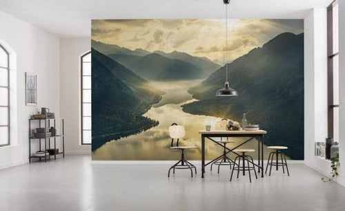 Komar Gold Mountains Vlies Fotobehang 400x250cm 8 banen Sfeer | Yourdecoration.nl