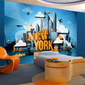 Fotobehang - New York Welcome - Vliesbehang