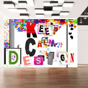 Fotobehang - Keep Calm and Design - Vliesbehang