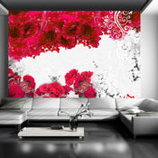 Fotobehang - Colors of Spring Red - Vliesbehang