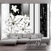 Fotobehang - Crying Lilies in White - Vliesbehang