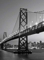 Wizard+Genius San Francisco Skyline Vlies Fotobehang 192x260cm 4 banen | Yourdecoration.nl