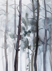 Wizard+Genius Watercolour Forest Vlies Fotobehang 192x260cm 4 banen | Yourdecoration.nl