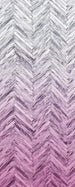 Komar Herringbone Pink Vlies Fotobehang 100x250cm 1 baan | Yourdecoration.nl