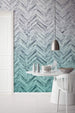 Komar Herringbone Mint Vlies Fotobehang 400x250cm 4 banen Sfeer | Yourdecoration.nl