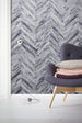 Komar Herringbone Pure Vlies Fotobehang 400x250cm 4 banen Sfeer | Yourdecoration.nl