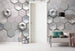 Komar Hexagon Concrete Vlies Fotobehang 400x250cm 4 banen Sfeer | Yourdecoration.nl