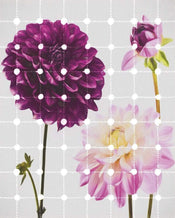 Komar Flowers and Dots Vlies Fotobehang 200x250cm 2 banen | Yourdecoration.nl