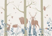 Komar Vlies Fotobehang Inx8 065 Forest Animals | Yourdecoration.nl